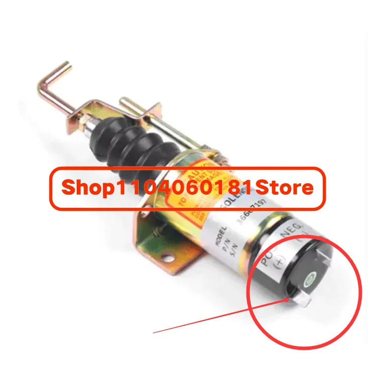 

12v 24V Push Pull Diesel Generator Solenoid Valve Excavator Parts Diesel Engine 366-07197 36607197 36607198