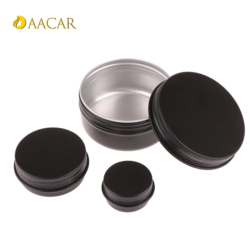 Mini caja de medicina portátil de aleación de aluminio, embalaje pequeño negro a prueba de luz, sellada, pequeña, no se oxida, 5/15/25/30/50ML, 1PC