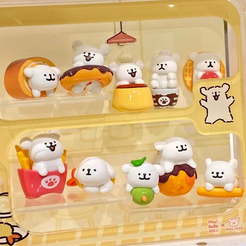 Miniso Maltese Afternoontea Serie Mini Blinde Zak Kawaii Modellen Versieren Kinderspeelgoed Verjaardagscadeau Anime Randapparaat