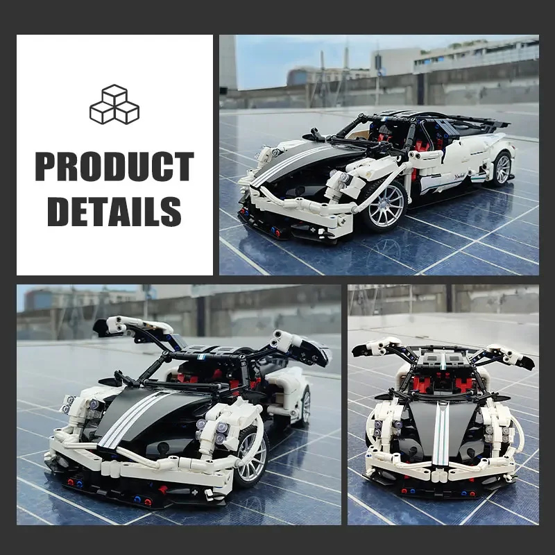 Technical 1:14 Sport Car Pagani Zonda Supercar Model Building Blocks High-Tech City GT Racing vehicle Bricks Toys For Kids Gifts