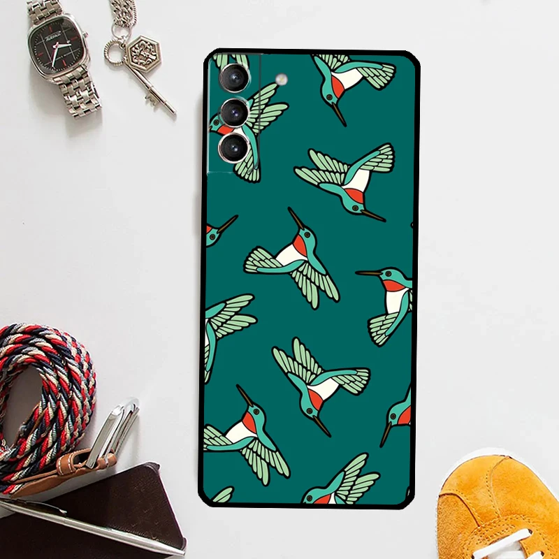 Hummingbird Case For Samsung Galaxy S24 S23 S22 Ultra Note 20 10 S8 S9 S10 Plus S20 FE S21 FE Cover