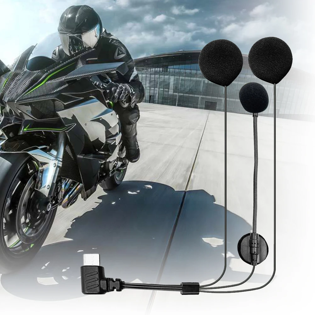 

Motorcycle Helmet Interphone Intercom Half Covered Motorcycle Helmet Racing Headset Mic Noise Reduction Cycling Accessory
