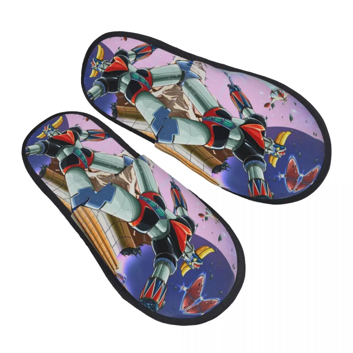 

Женские домашние тапочки с НЛО-роботом G-Grendizers Goldrake, уютные теплые пушистые тапочки из пены с эффектом памяти, домашняя уличная обувь