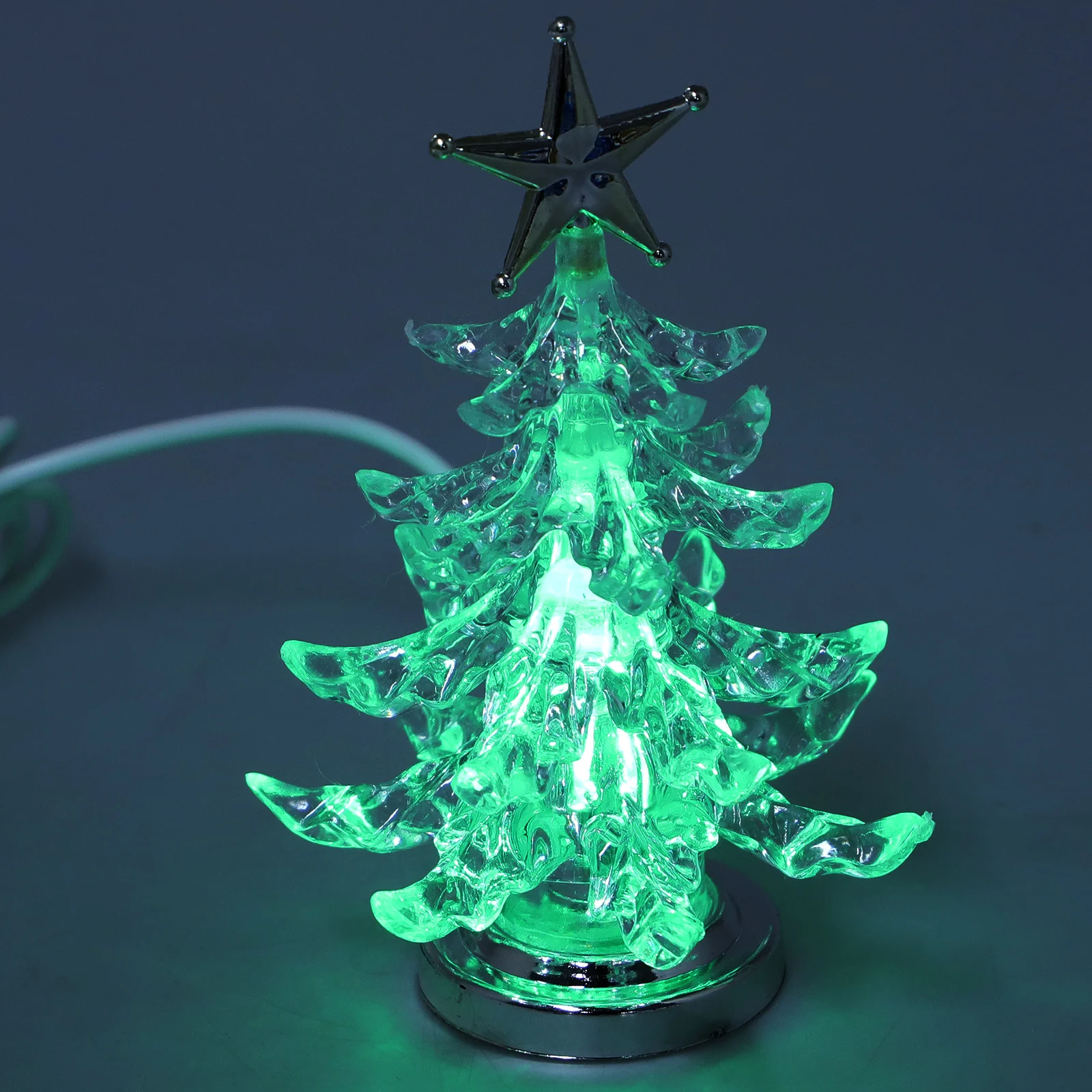 

2Pcs Christmas Tree Night Light Lamp Desk Decor for Bedroom Living Room Bar Cafe Office Wedding Parties