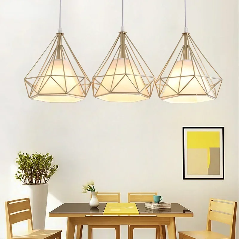 

Nordic retro wrought iron creative chandelier loft bar living room dining simple personality aisle