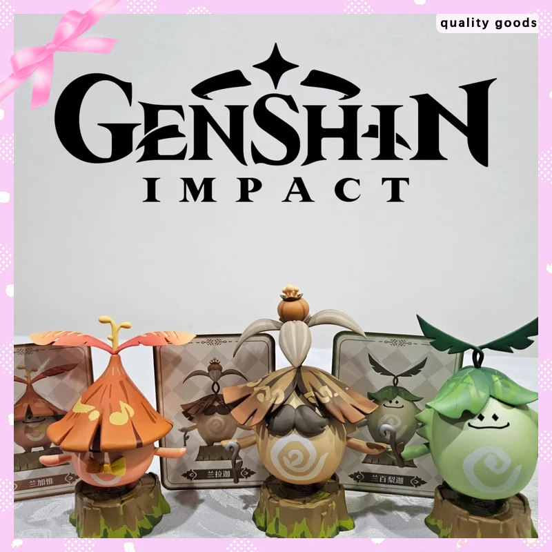 

Подлинная серия Genshin Impact Aranara, фигурка в слепой коробке, милая креативная анимационная модель, кавайное украшение, игрушка на Рождество, день рождения, подарок