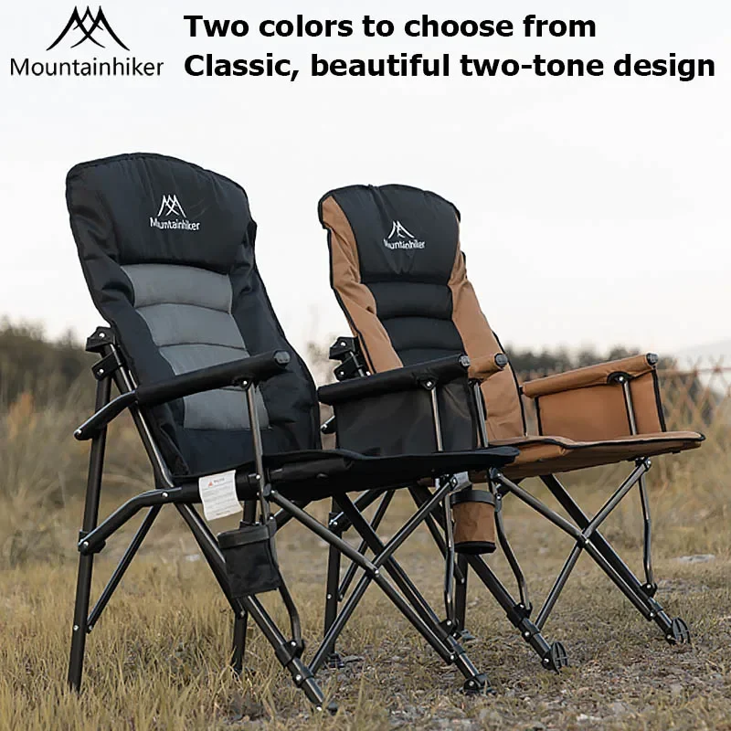 

Portable thickened camping chair, portable folding camping chair, foldable picnic chair, comes with storage bag accessories.