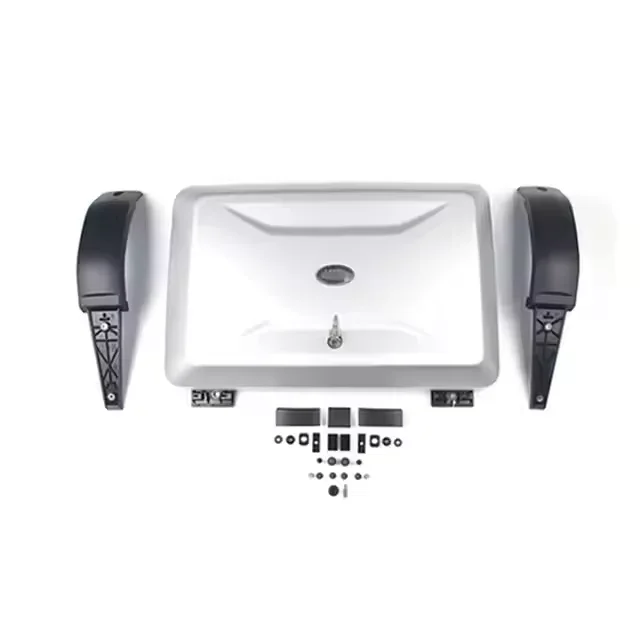 

2024 New Design Easy Installation Black Roof Cargo Carrier Luggage Side Storage Box For Land Rover Defender