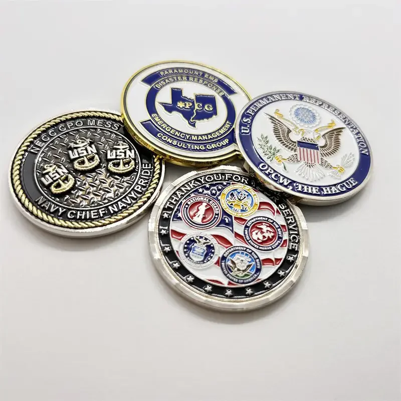 

Factory wholesale high-quality customized military commemorative metal coins