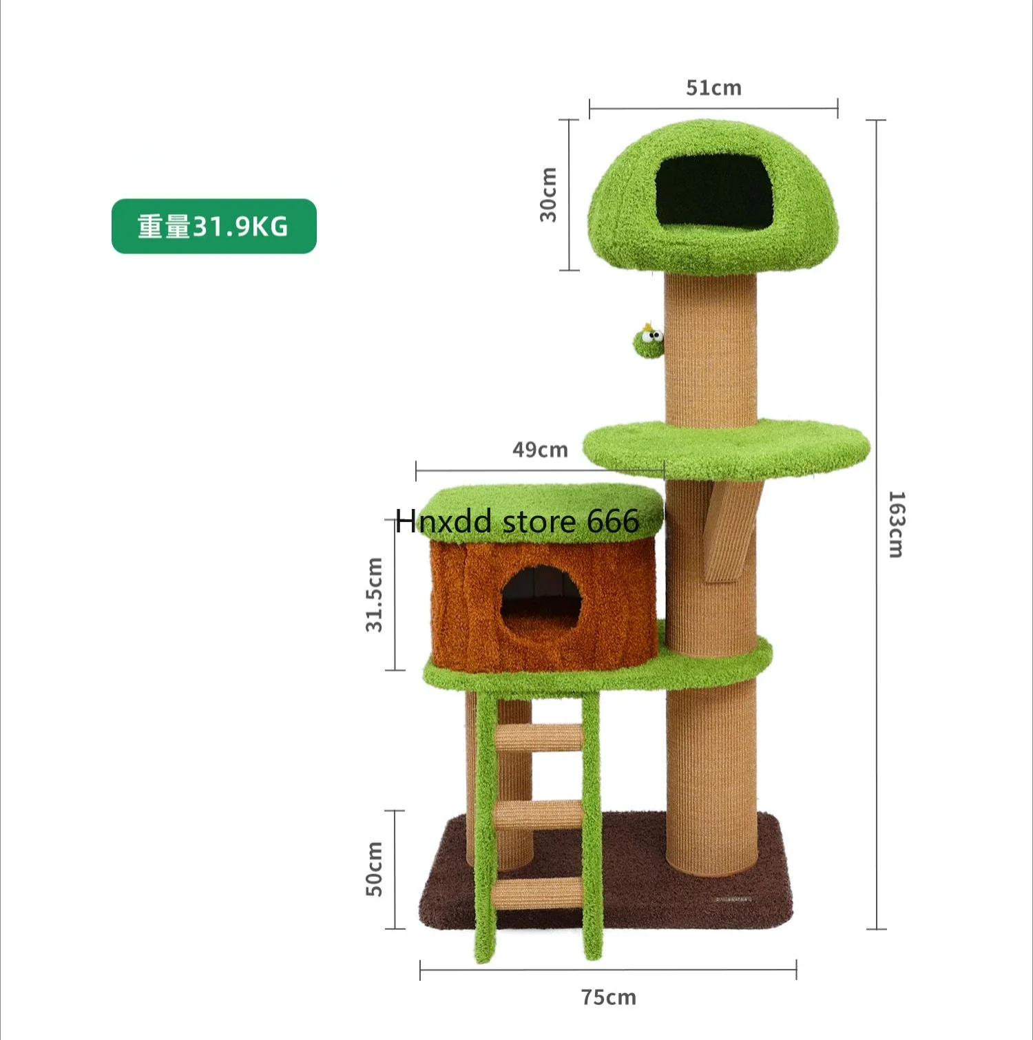 

Forest tree house cat climbing frame integrated tree hole cat climbing column multi-layer