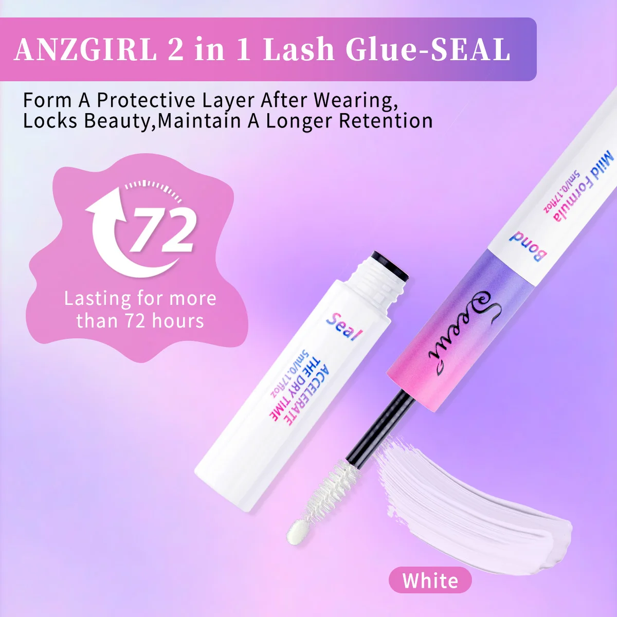 ISEEN Kit de extensión de pestañas DIY Kit de pestañas individuales con unión y sello de pestañas, pinzas para pestañas y removedor de pestañas