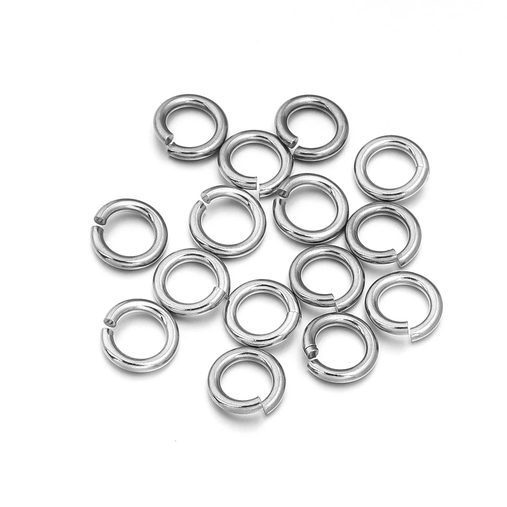 20Pcs Stainless Steel Split Ring Jump Rings for DIY