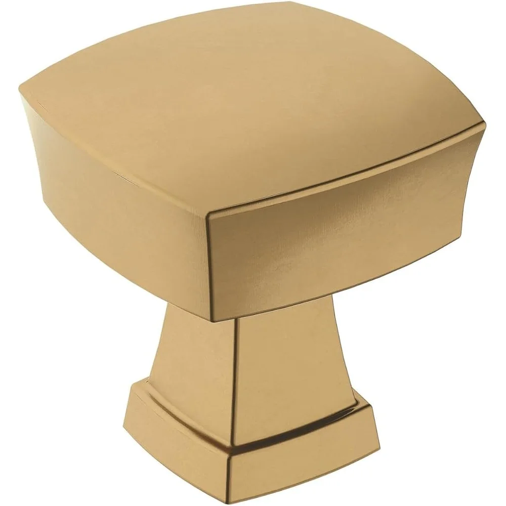 Ручка шкафа из бронзы цвета шампанского, 1-1/4 дюйма, прочная цинковая фурнитура для ящика, простая установка, переходный стиль, 1 упаковка