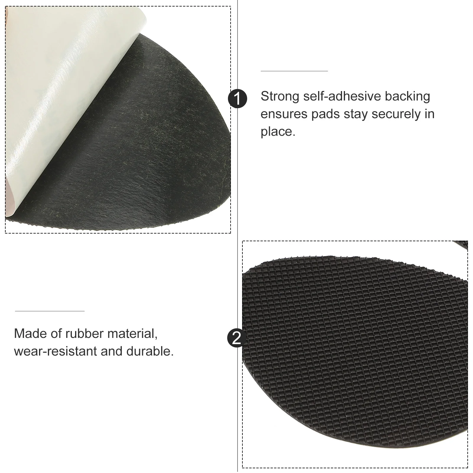 

6Pairs Non-Slip Sole Protectors Anti-Slip Shoe Pads for High Heels Sandals Boots Easy to Use Strong Self-Adhesive Black