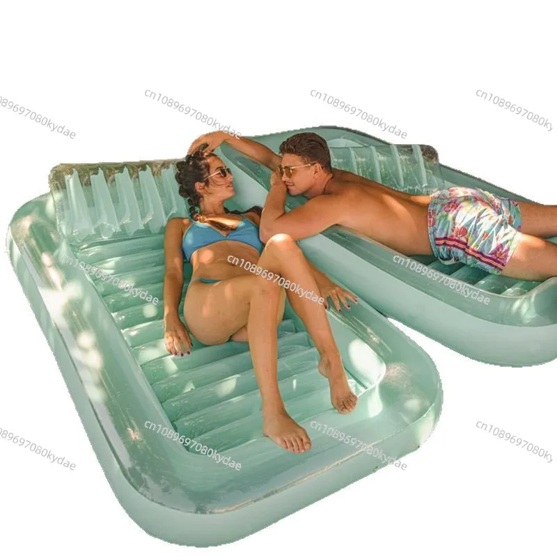 Inflatable Sun Pool Floating Row Spot New Outdoor Dual-purpose Water Leisure Floating Bed Bathing Sun Pool