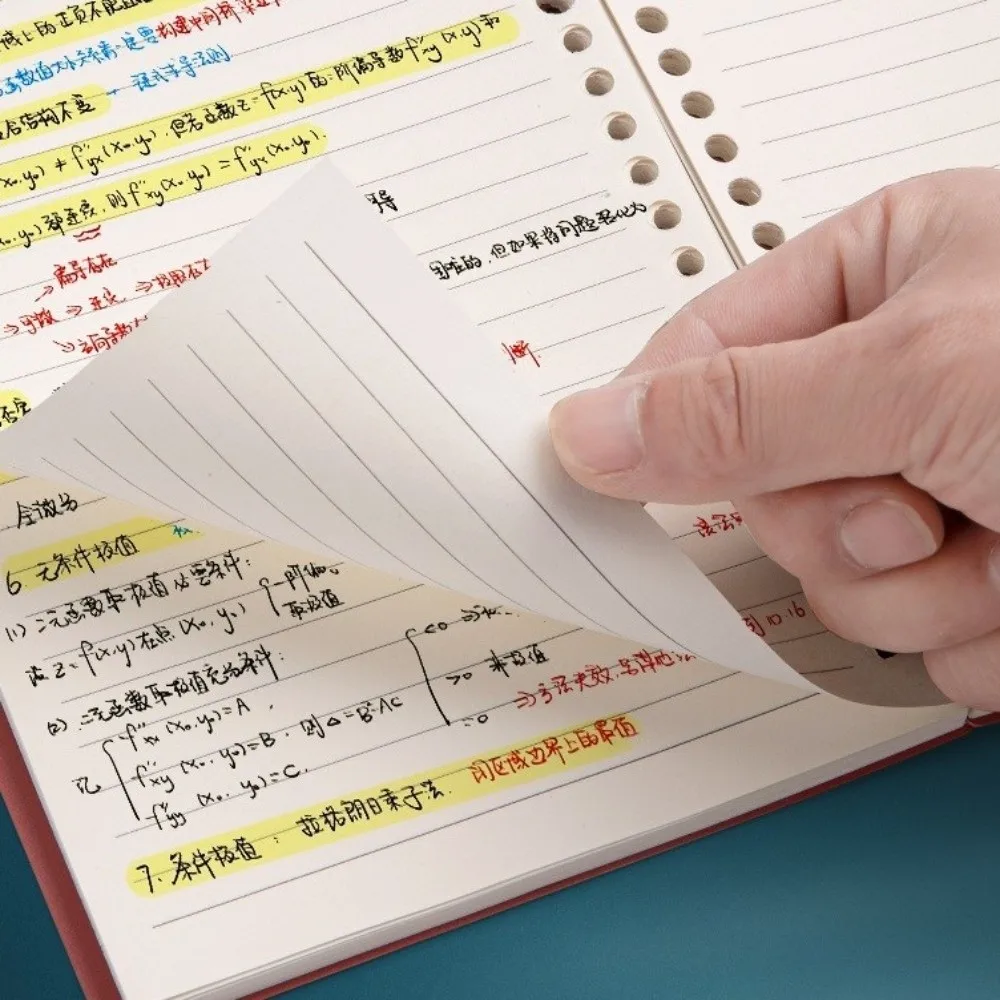 Durable A5/B5 Binder Notebook Vintage Color Detachable Lined Notebook Notepad Students