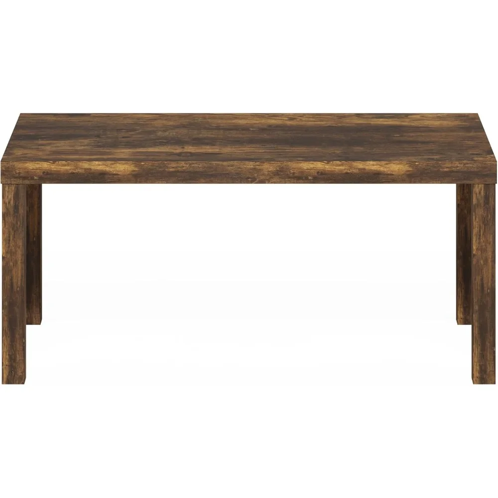 Mesa de centro clássica, mesa de centro retangular moderna com tampo grosso de 1,8 polegadas, mesa lateral para sala de estar, escritório doméstico, Ambe