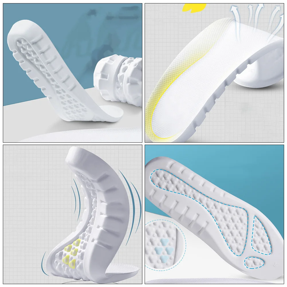 

Insole Forefoot Pads Breathable Shoe Insoles Orthopedic Anti-slip Cushion White