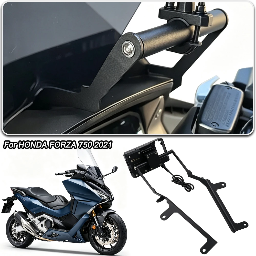 Motorrad-Handyhalterung für Honda Forza 750 FORZA750 2021 GPS-Navigationsplatte Halterung Handyhalterung Dashcam-Halterung