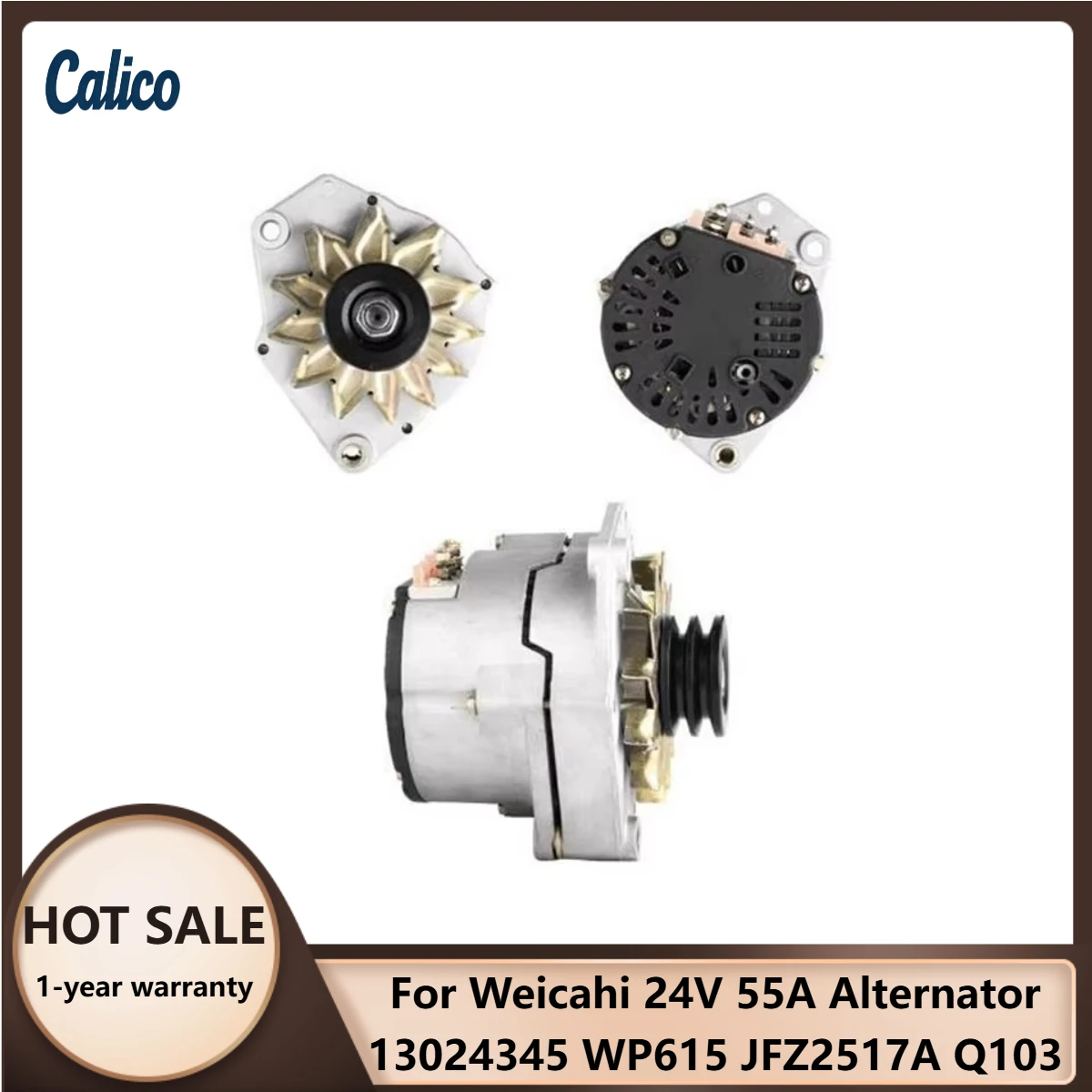 

Высококачественный процессуальный комплект для генератора Weicahi 24V 55A 13024345 WP615 JFZ2517A Q103