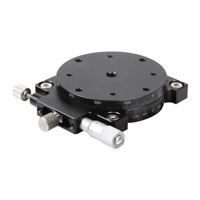 A95I-2Pcs 60Mm Fine Tuning Optical Sliding Stage, R-Axis Manual Linear Stage Trimming Platform Bearing Tuning Sliding Table