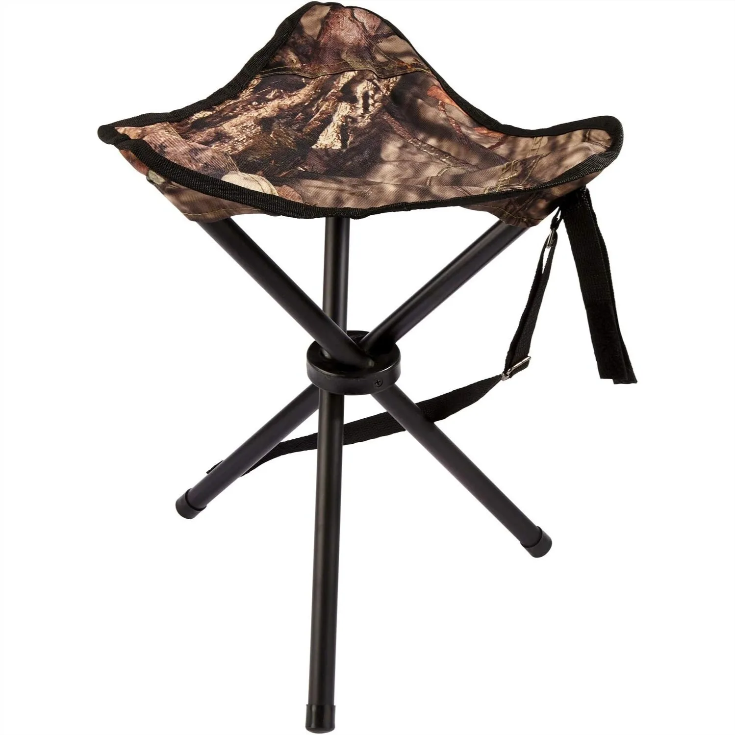 

Portable Folding Hunting Tripod Stool, Lightweight Heavy-Duty Design with Mossy Oak Camo for Outdoor Comfort