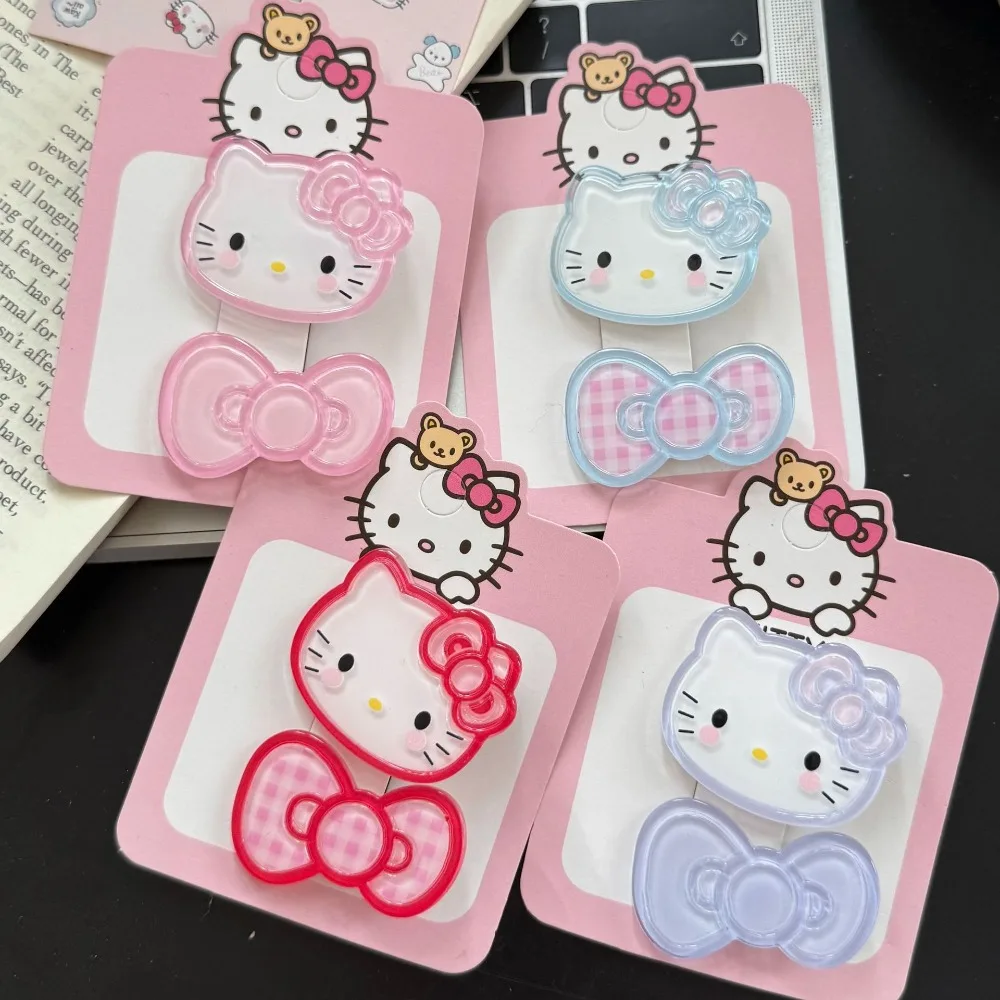 2025 جديد شفاف هريرة القوس الاكريليك منقار البط كليب بسيطة ومتعددة الاستخدامات الانفجارات حافة كليب فتاة القلب الديكور أغطية الرأس