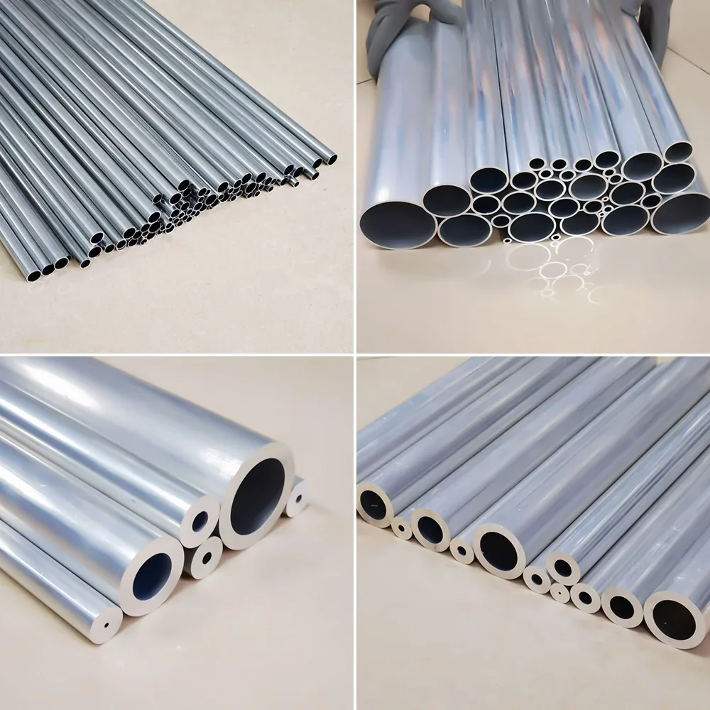 Aluminium Tube OD15-20mm  length300mm 500mm  Round  Aluminum Alloy  Pipe Straight Large outer diameter 6063 thickness0.5-7.5