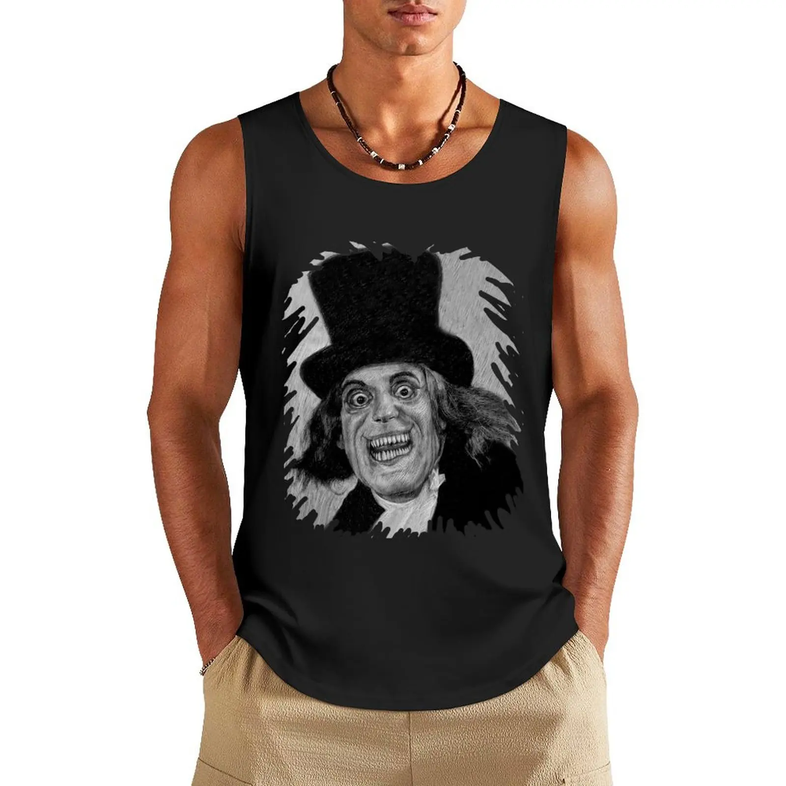 

The Man in the Beaver Hat Tank Top Gym clothes muscular man sleeveless gym shirt man fitness