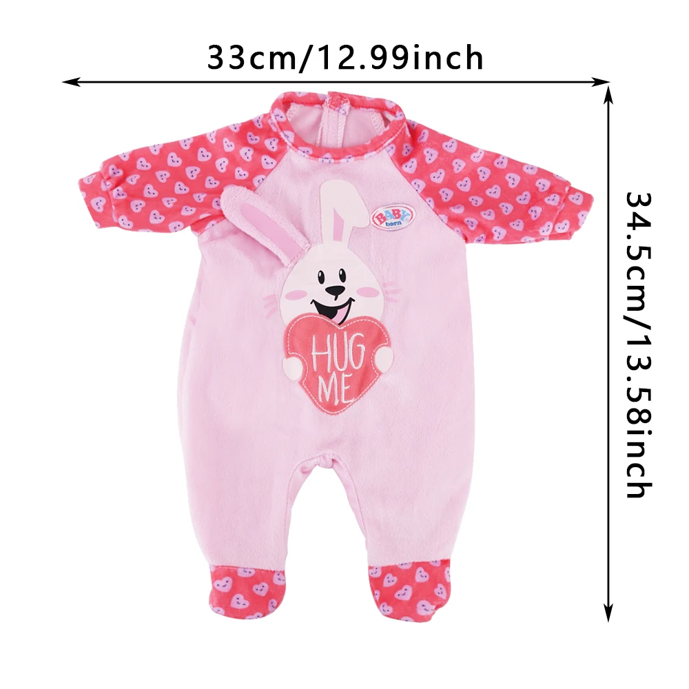 Kawaii Doll Clothing Accessories For 43cm Born Baby Doll,18 Inch American Doll Girl\'s Toys,Nenuco,Birthday Christmas Present