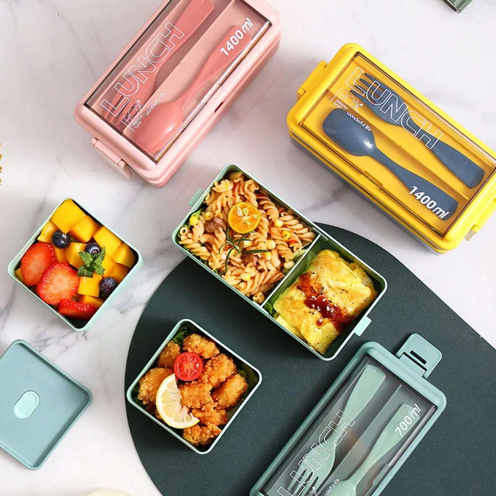 1pc Bento-dozen Draagbare dubb - Food Storage Underground recensie en prijs