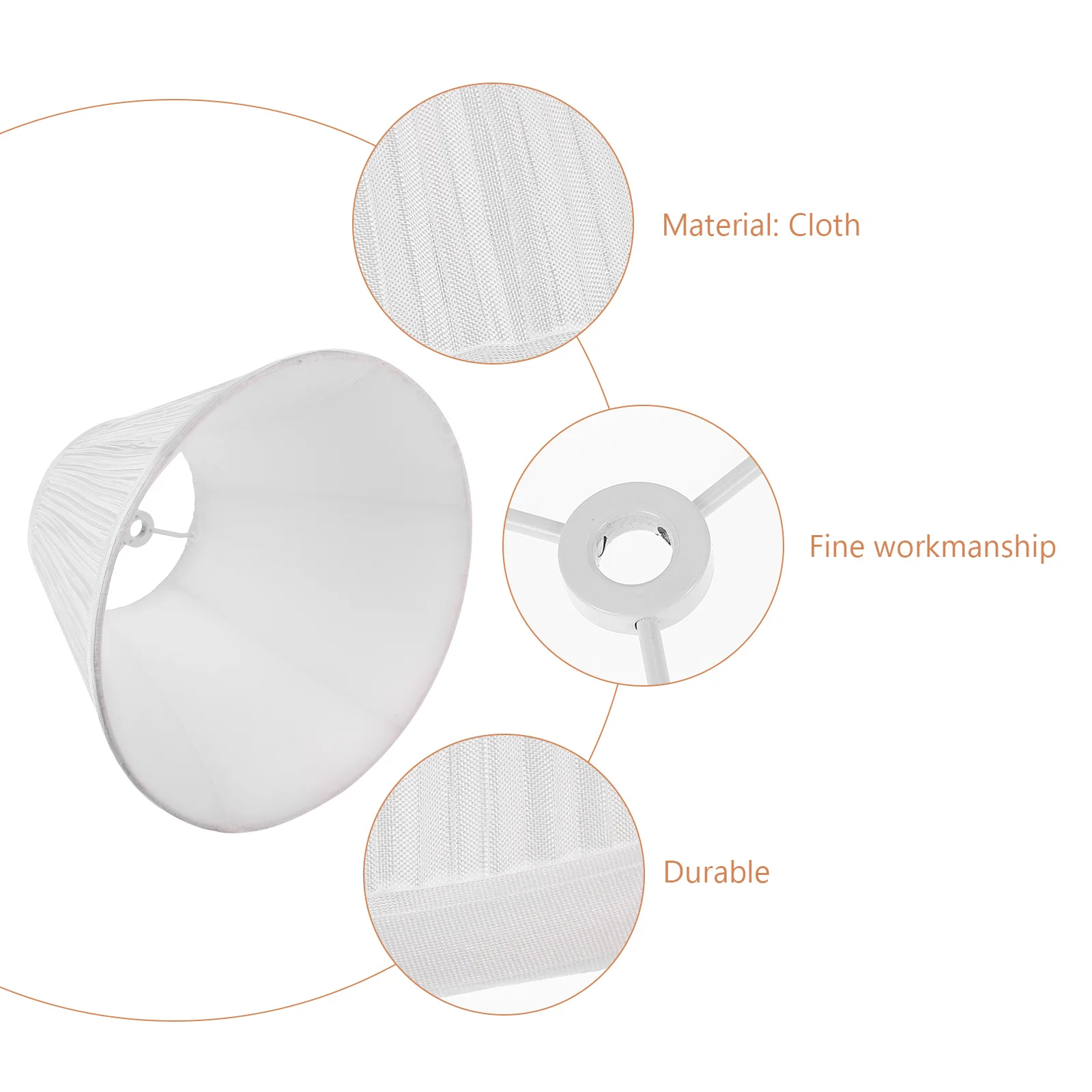 

Плиссированный тканевый абажур, долговечный материал, защитный чехол, романтический теплый световой абажур для потолочных настенных светильников