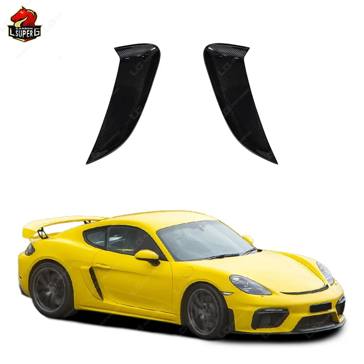 GT4 Style Carbon Fiber Air Vents For Porsche Cayman 718 Air Vents