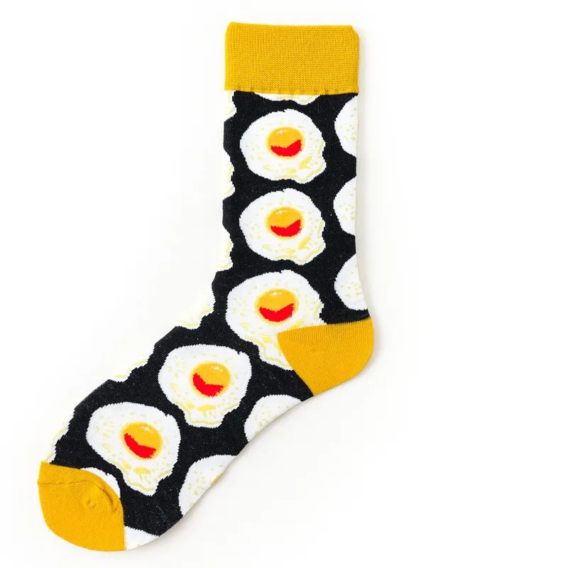 Socks Avocado Poached Egg Printed In Tube Socks Creative Versatile Basketball Socks Couple Socks Men Women Cotton Socks M210