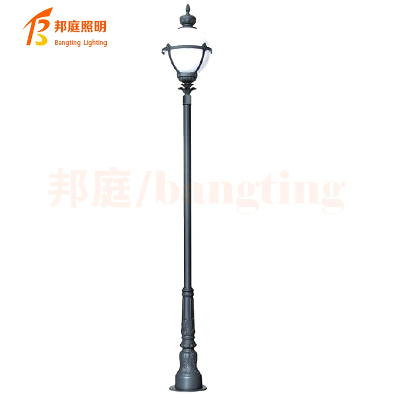 manufacturer pole garden lamp post landscape lighting sensor waterproof IP65 for street courtyard lawn European Led solar light