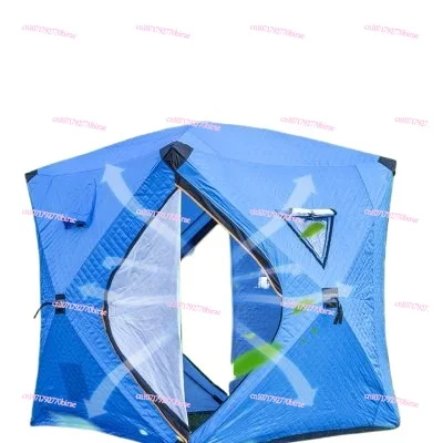 Winter fishing tent cotton thickened outdoor camping ice fishing equipment winter warm cold windproof fishing insulation house