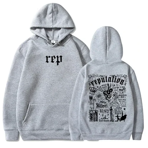 Sudadera con capucha Taylor Reputation Sudadera con capucha de música pop Sudadera de música Taylor Regalo para amantes de la música Jersey rápido Tops Ropa de calle