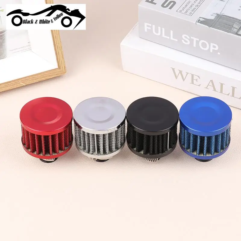 1PC Universal Interface Car Air Filters 12mm For Motorcycle Cold Air Intake High Flow Crankcase Vent Cover Mini Breather Filters