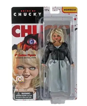 Mego CHUCKY Child's Play Scary Bride of Chucky Tiffany  Horror Good Guys PVC Action Figure Collectible Model Toy Doll