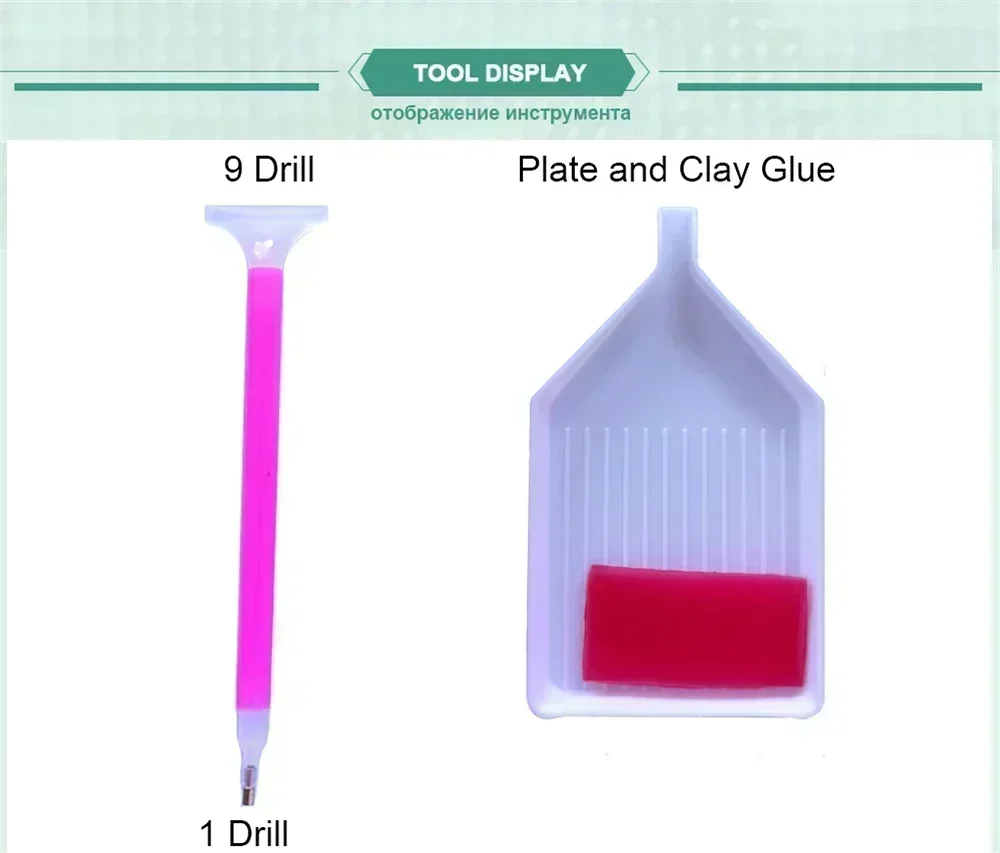 غرزة عيد الميلاد المشهد الماس طقم الطلاء 5D DIY الماس التطريز عبر التطريز اليدوية الفن هدية الحرف ديكور المنزل #6