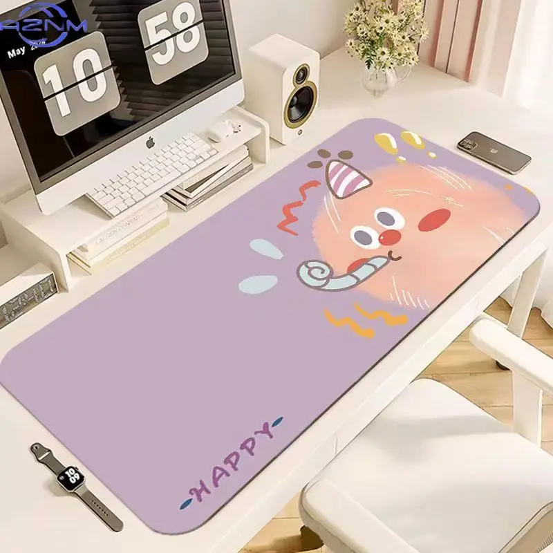 Adorable Pink Cartoon Monster Mouse Pad, Waterproof Non‑Slip Mouse Mat for Work Gaming