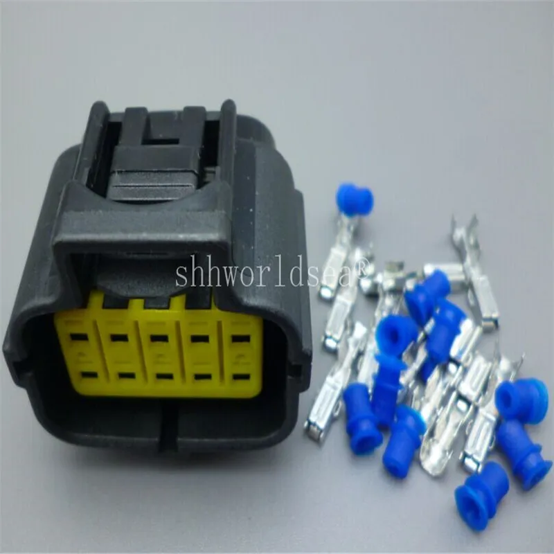 Shhworldsea 10 Pin 1.8MM 174655-2 174656-7 Plug Electrical Waterproof Auto Connector Plug Female Male Socket 174657-2