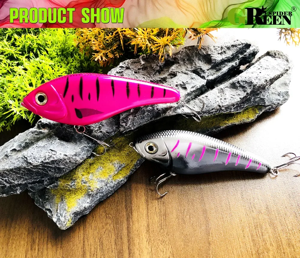 GREENSPIDER Jerkbaits Langsam sinkende Slider-Köder, 100 mm, 36 g, lauter Klang, Wobbler, Westin-Köder, Jerkbait, Angeln für Hecht, Zander – Detail 8