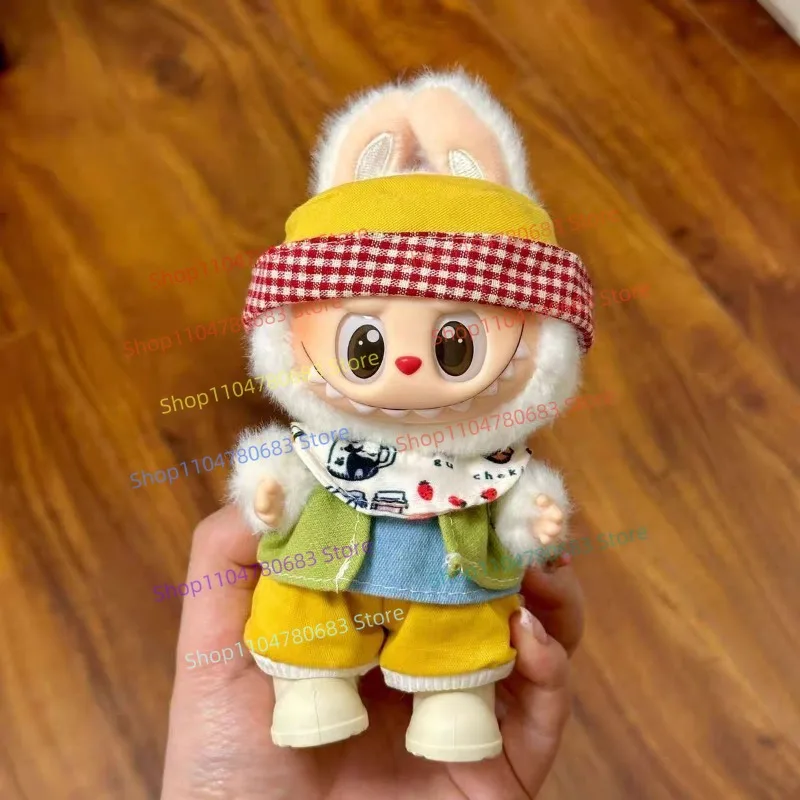 

LABUBU Kawaii 123-го поколения, аксессуары для кукольной одежды, летний комбинезон с героями мультфильмов, модная игрушка для девочек, подарок, только одежда