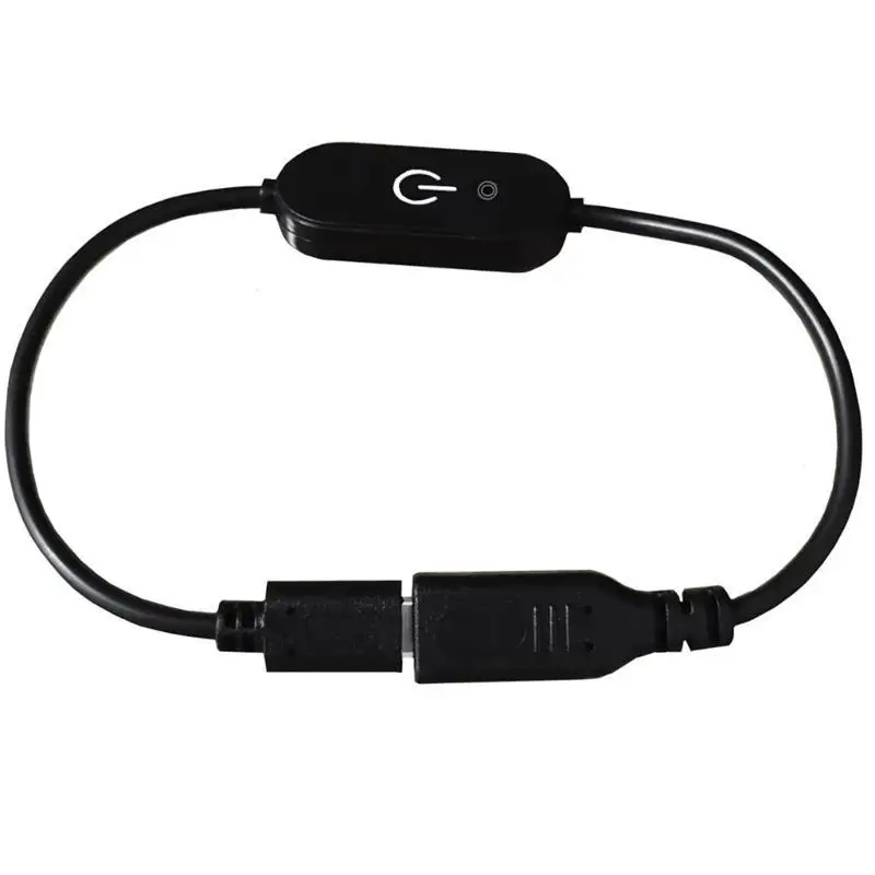 652F Type C Male to Female Touch Dimmer Controller Cable with Blue Light