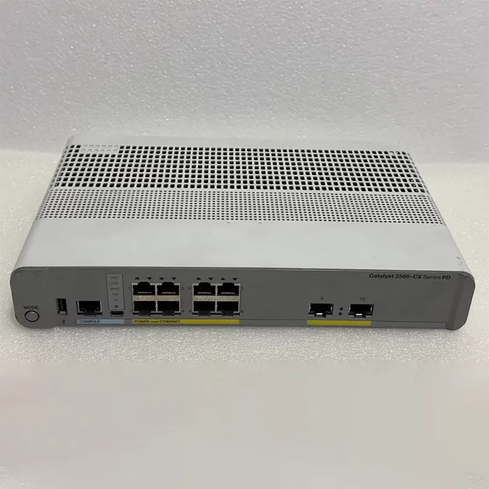 For CISCO WS-C3560CX-8PT-S 8-Port Gigabit POE Powered Layer 3 Network Switch