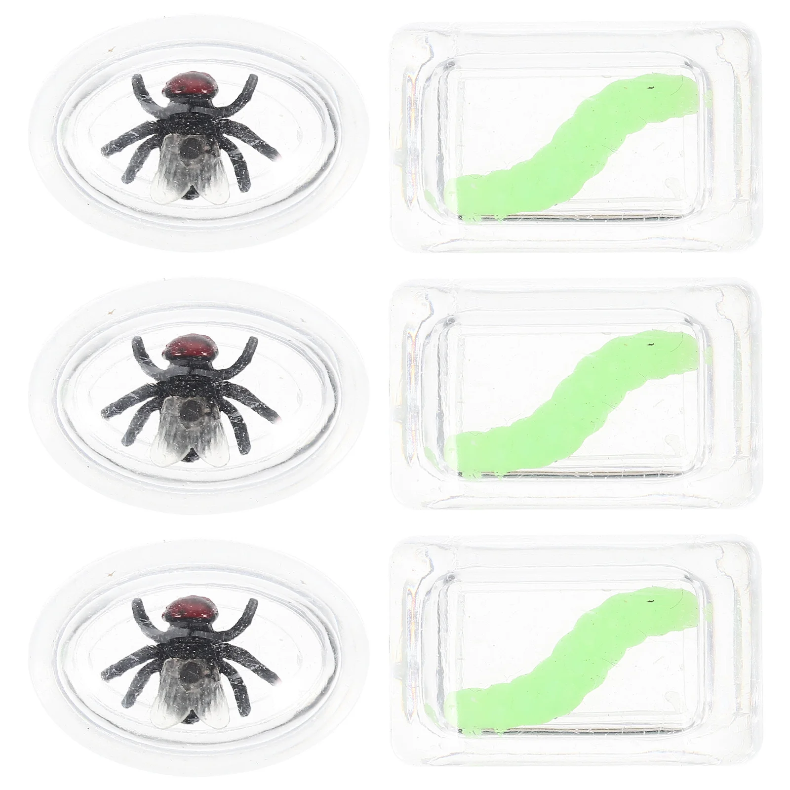 6 pezzi realistici cubetti di ghiaccio finti con simulazione di insetti per scherzi di feste divertenti riutilizzabili oggetti di scena spaventosi scherzi giocattoli di ghiaccio con