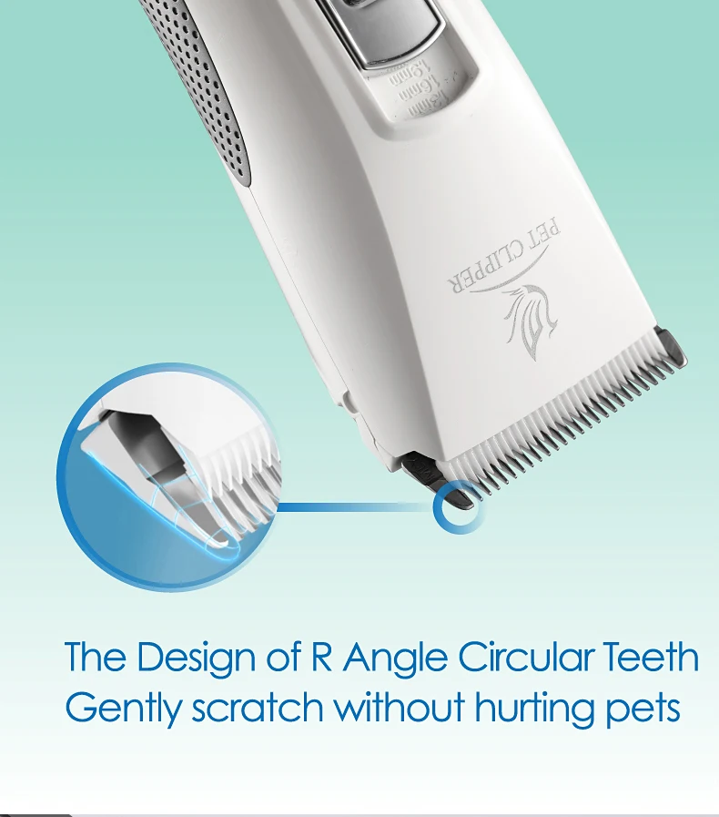 Fenice P100 Professioneller Haarschneider für Hunde und Katzen mit LCD-Bildschirm, 4000 mA, elektrischer Fellpflege-Trimmer und Klinge, wiederaufladbare Haarschneidemaschine – Detail 12