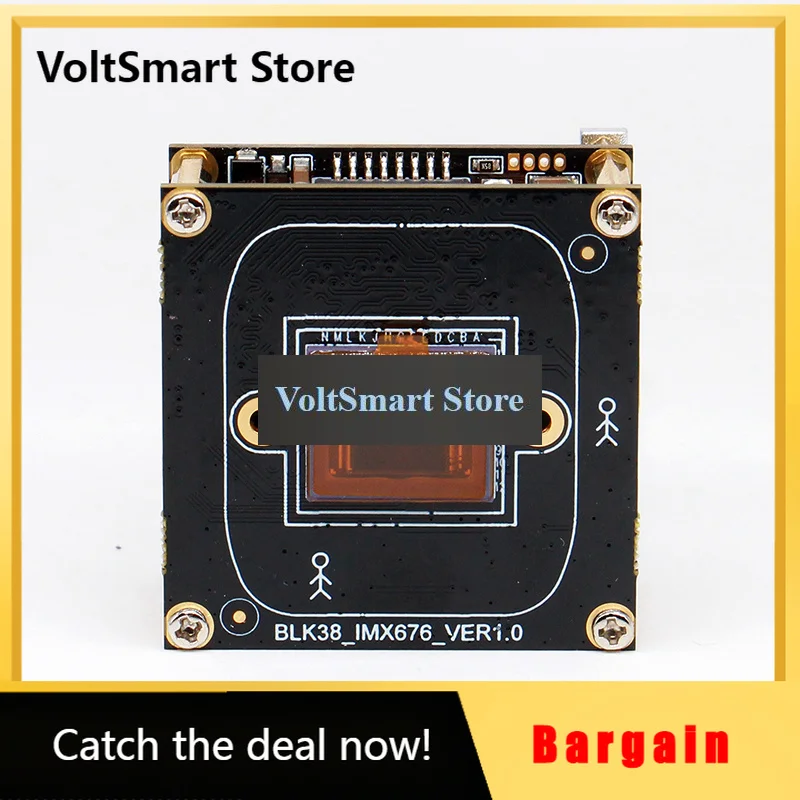 VoltS12mp Starvis 2 Imx676+hi3519dv500 4k Ip Camera Module Custom Development Network Camera 38*38mm Cctv Camera Pcb Board Sip-k