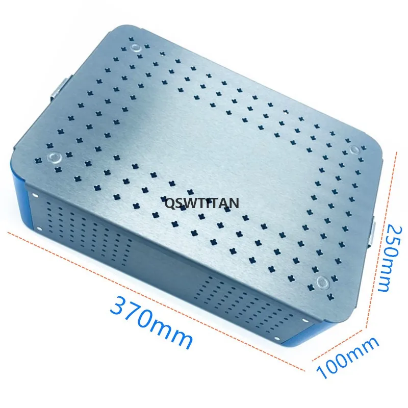 Sterilization Tray Box Case Aluminum Disinfection Box  Single layer Ophthalmic Dental Surgical Instruments